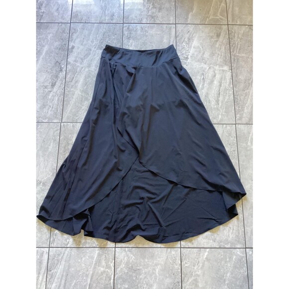 Halara Skort Womens Large Black Wrap Tulip Hem Built In Shorts Athletic A-Line - Picture 2 of 7